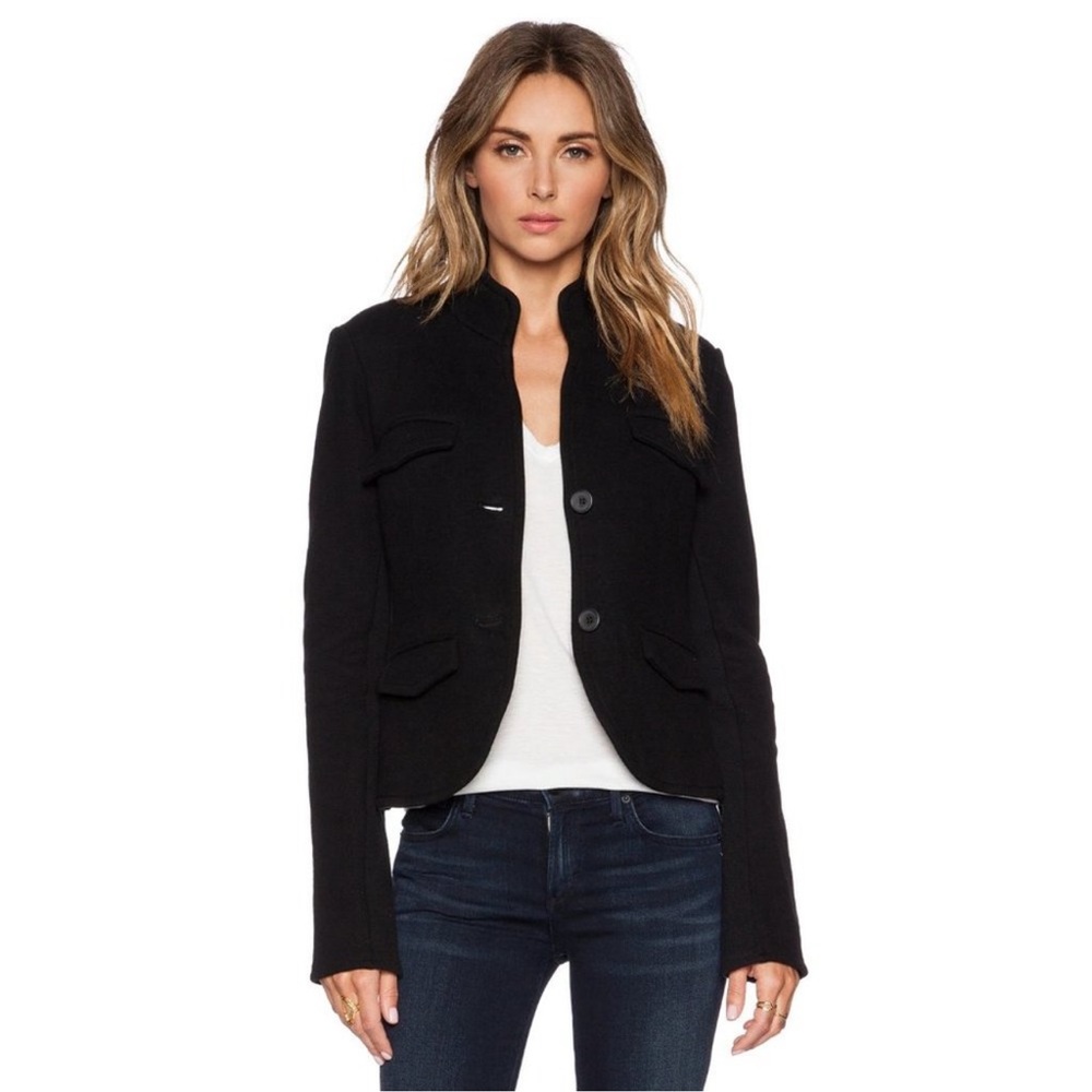 James Perse Shrunken Military Jacket - Picture 2 of 9
